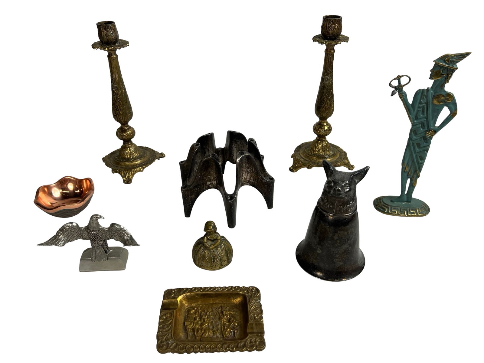 Eclectic Group of Vintage Metalware & Table Decor (1 of 9)