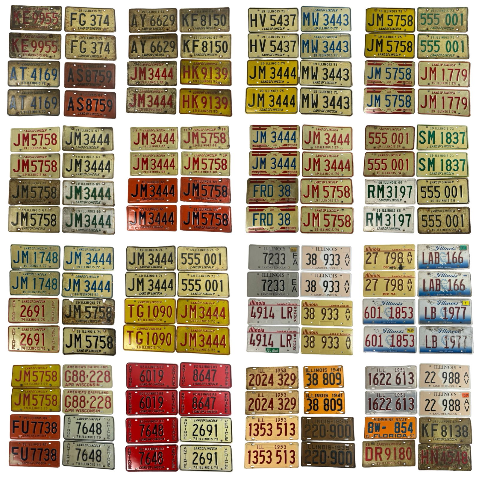 Large Collection of Vintage License Plates (1 of 18)