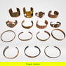 Assortment of Copper and Brass Bracelets