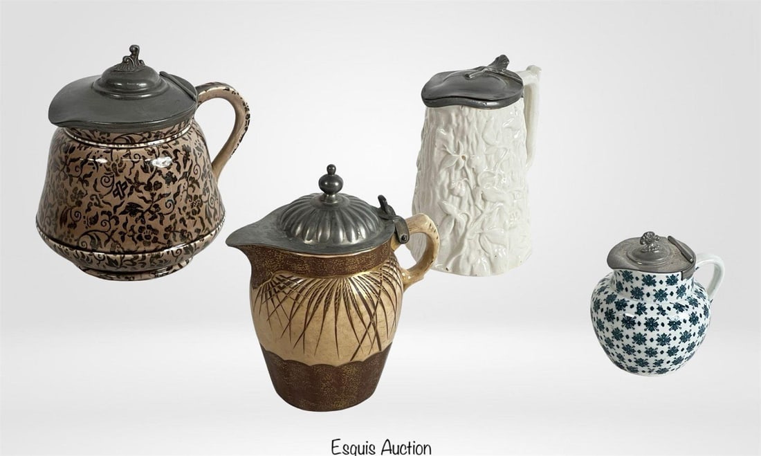 Antique English and Continental Syrup Jugs (1 of 7)