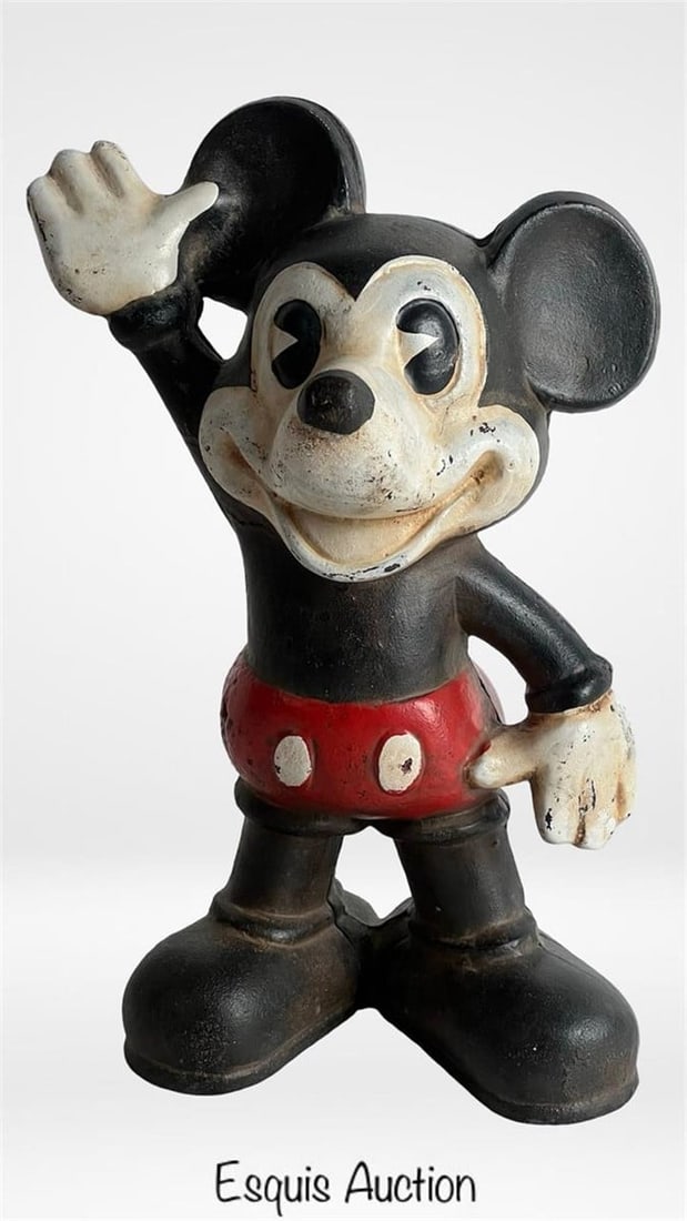 Vintage Mickey Mouse Cast Iron Coin Bank (1 of 5)