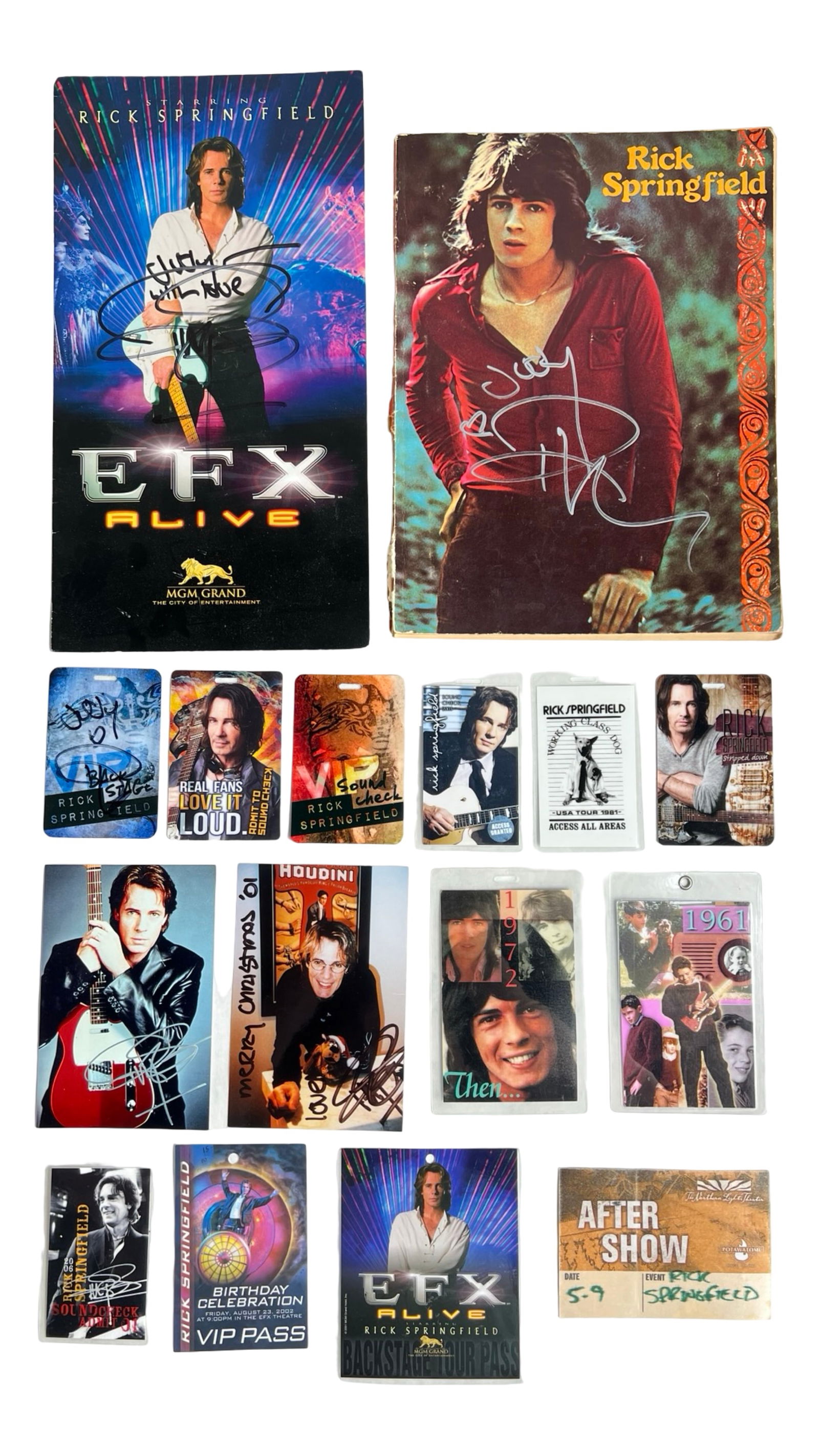 Rick Springfield Signed Memorabilia Collection (1 of 3)