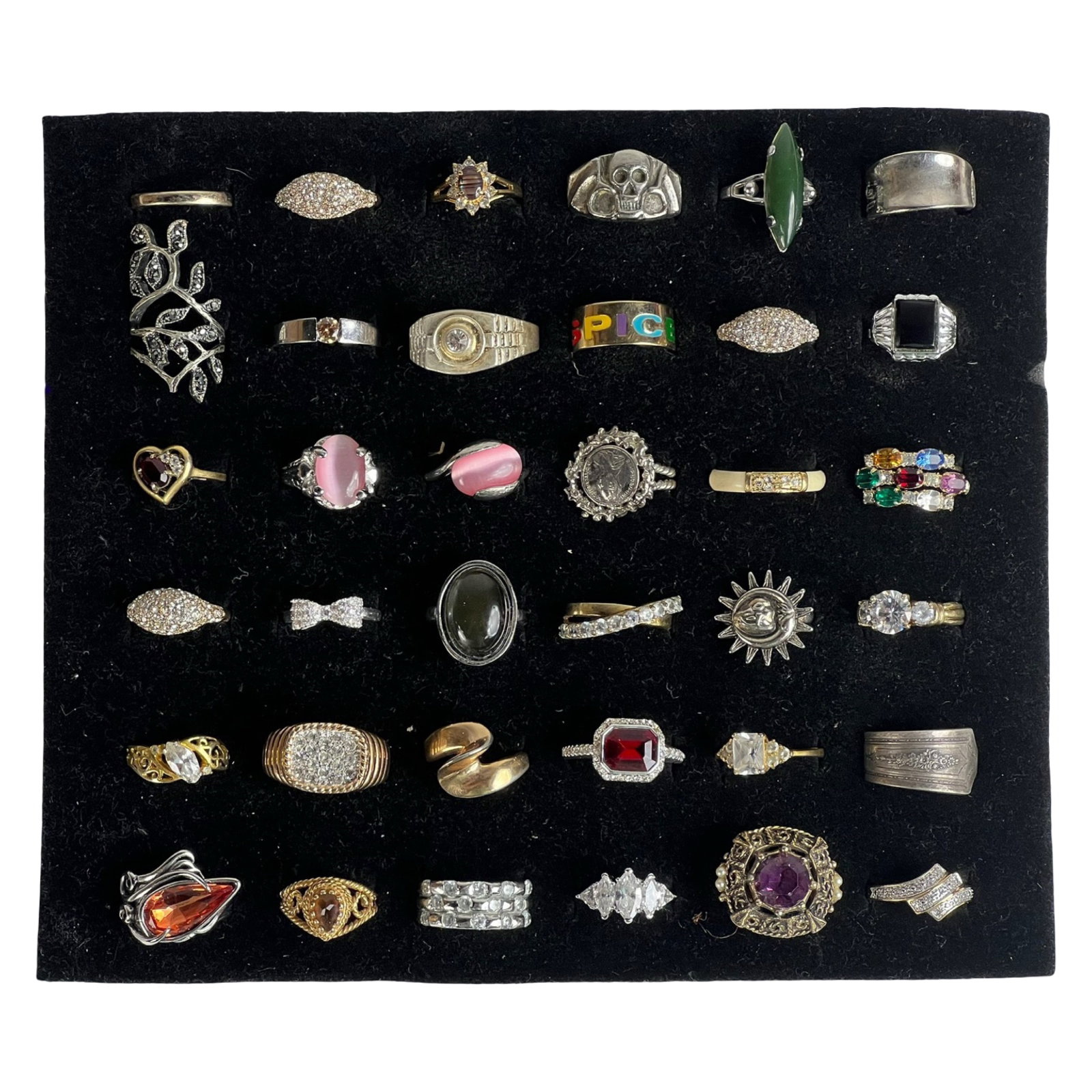 Elegance for Every Finger- Collection of Rings: Indulge in the allure of elegant adornments with this exquisite Collection of 36 Various Rings. From timeless classics to contemporary statements, this assortment caters to diverse tastes, offering a 
