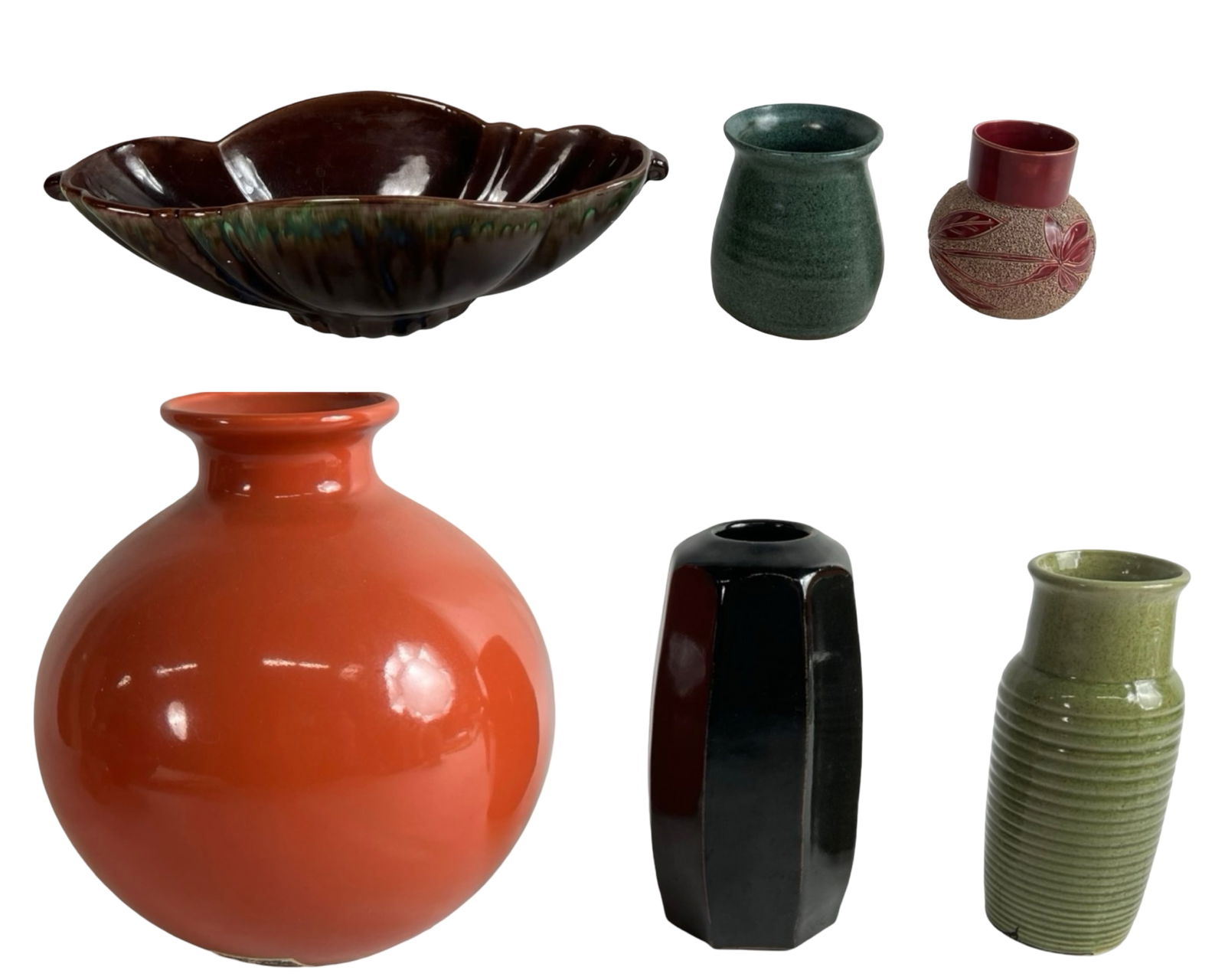 Decorative Art Pottery Vases & Console Bowl (1 of 8)