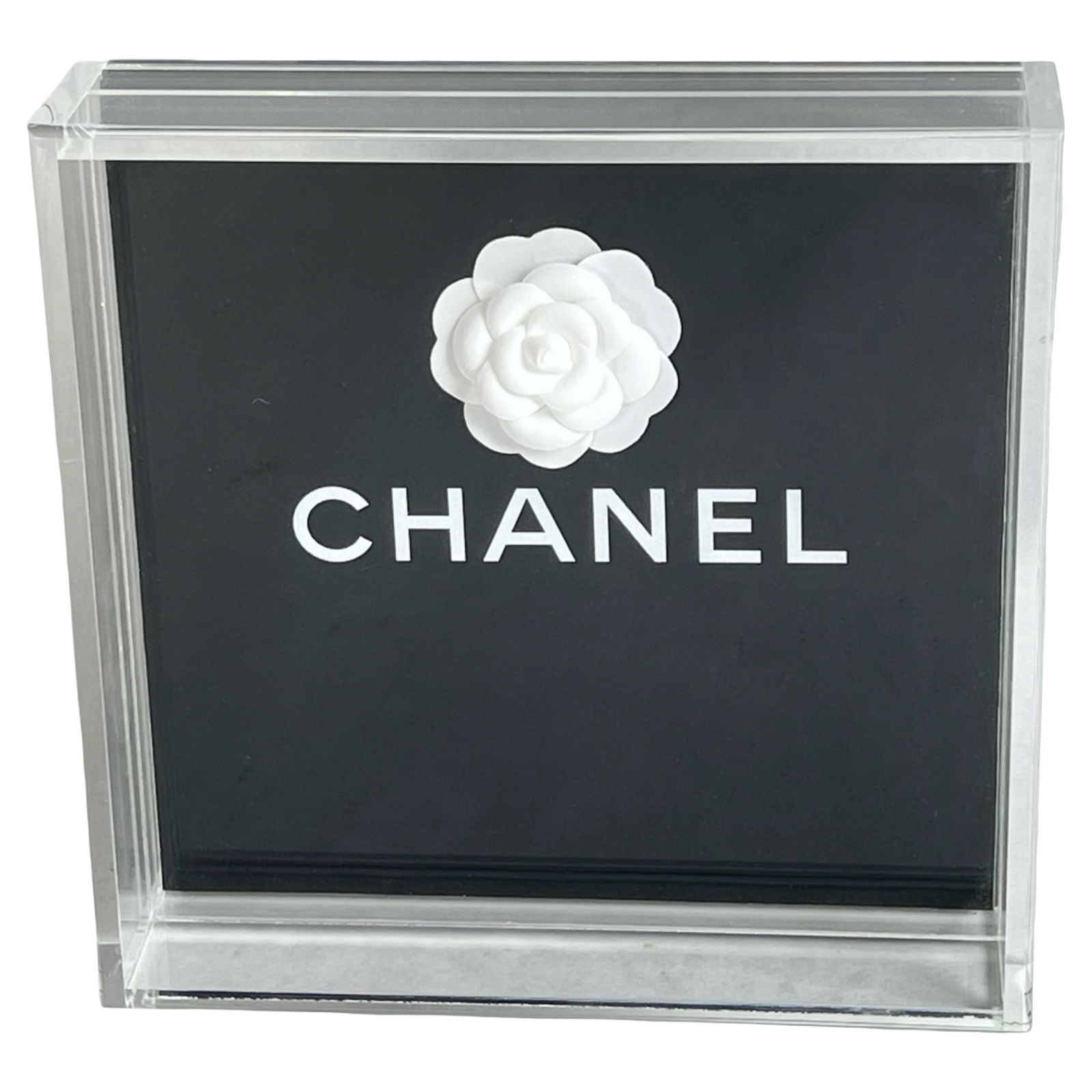 Vintage Chanel Lucite Store Display Tray- Camellia (1 of 4)