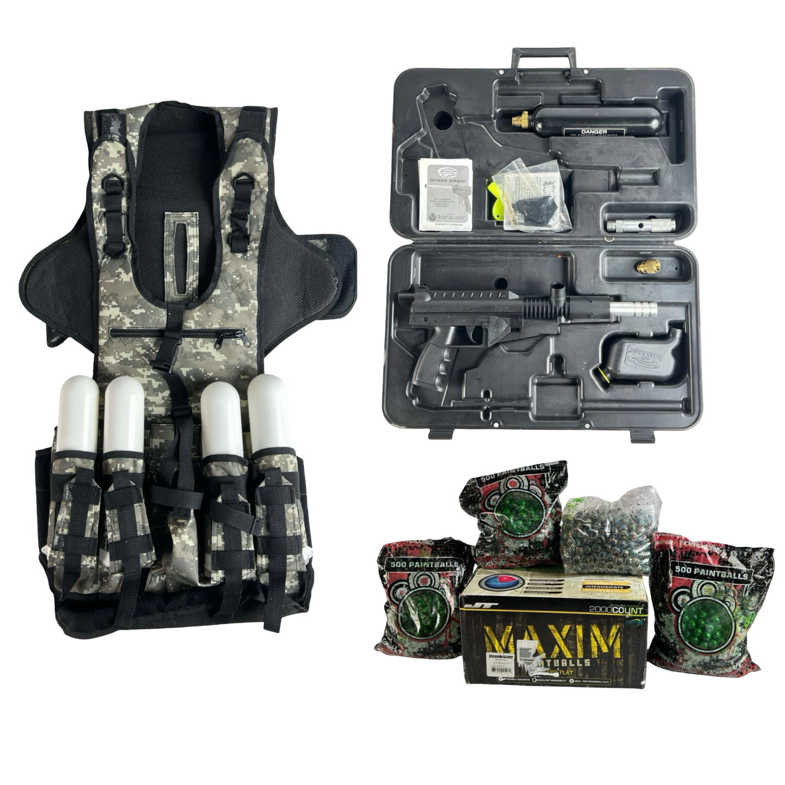 Brass Eagle Paintball Marker Set & Tactical Vest (1 of 6)