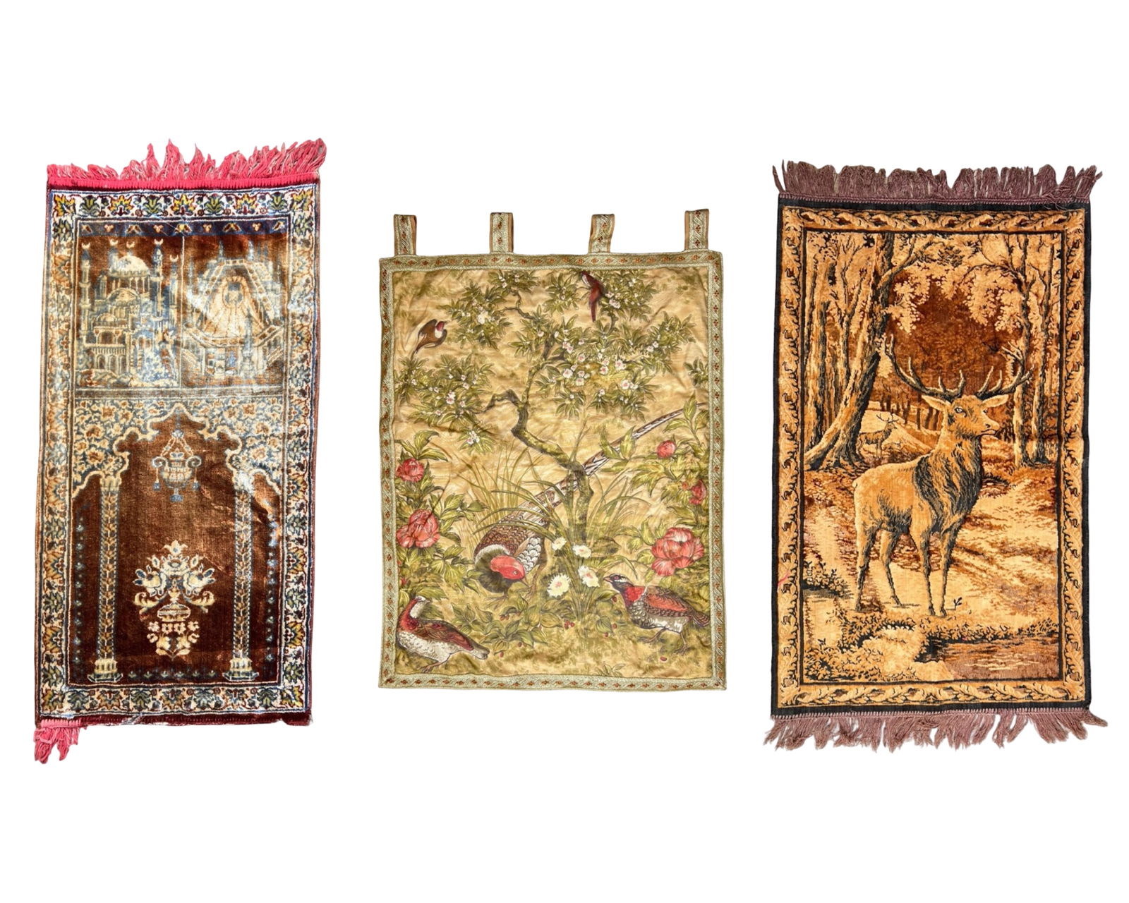 Lot of 3 Decorative Wall Rugs and Tapestries (1 of 10)