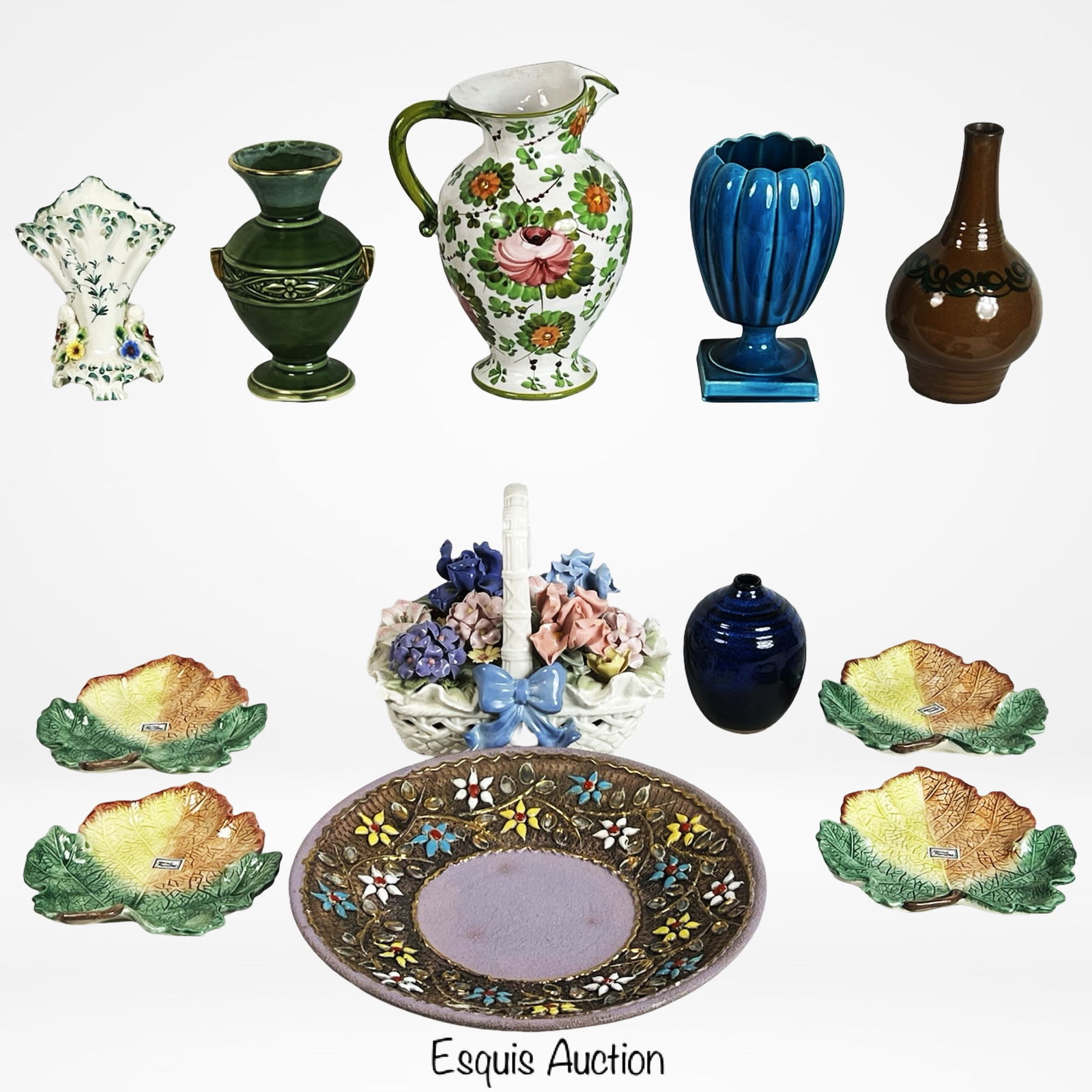 Decorative Ceramic & Pottery Vases, Plates, Center (1 of 7)