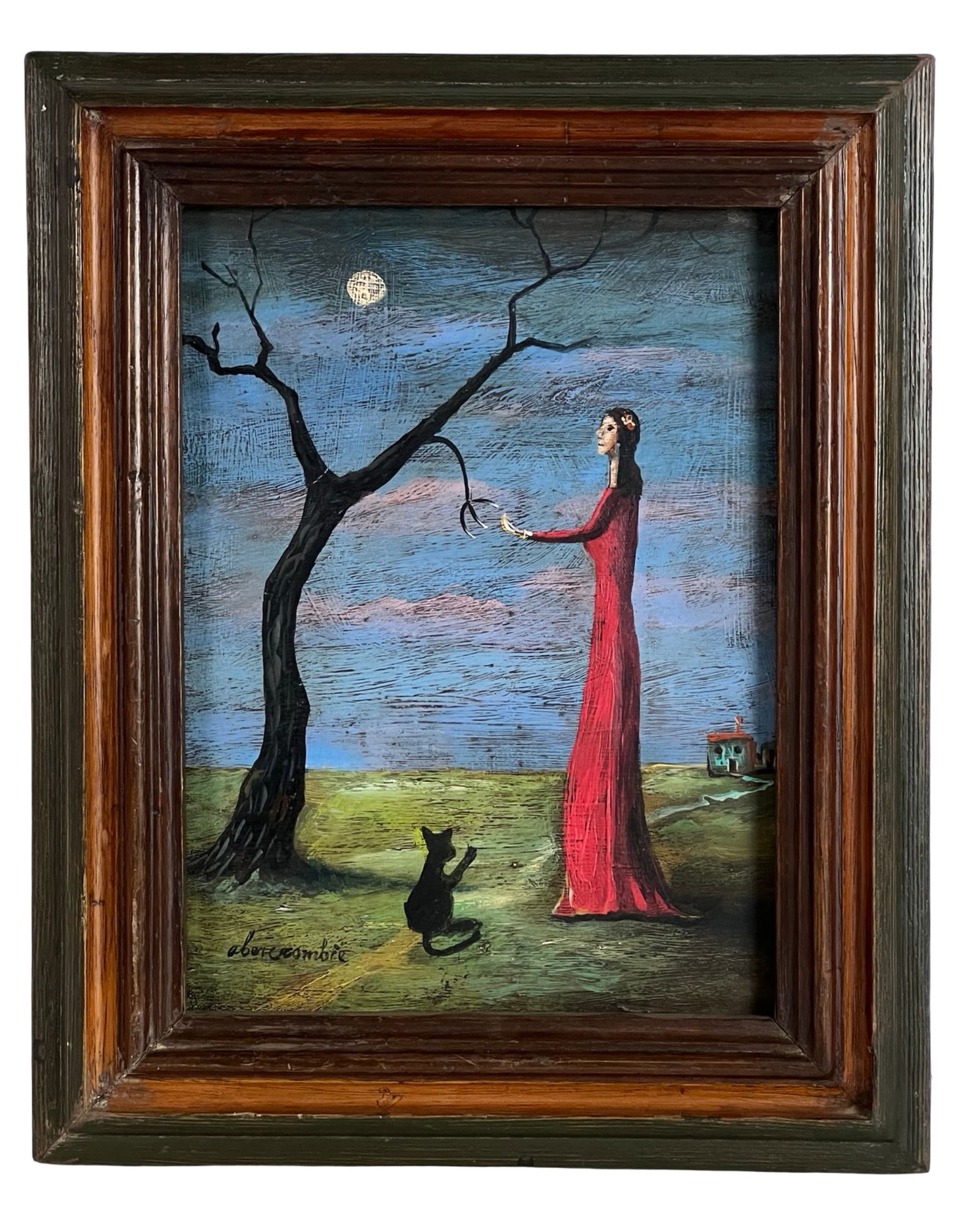 Gertrude Abercrombie (attrib) Surrealist Painting (1 of 5)