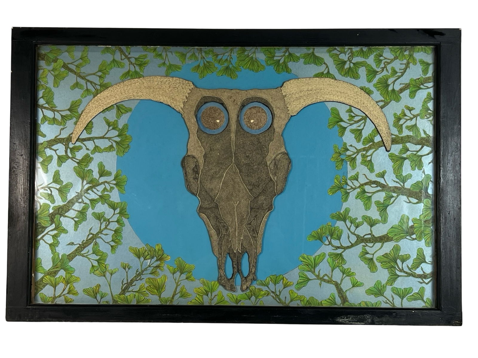 Tin Relief Buffalo Skull Contemporary Wall Art (1 of 4)