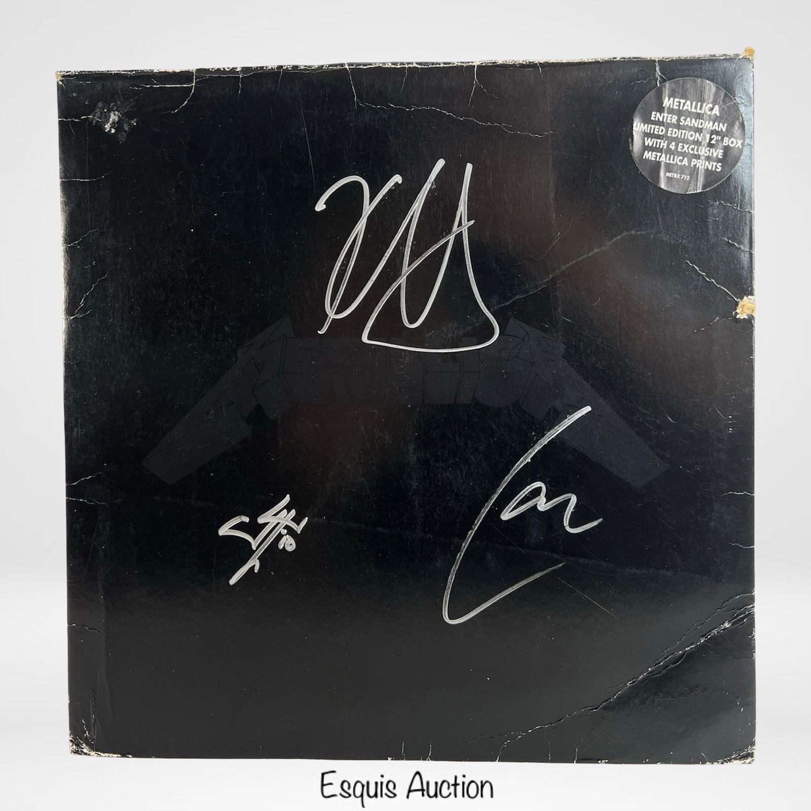 Metallica Band Signed Enter Sandman Album Cover (1 of 5)