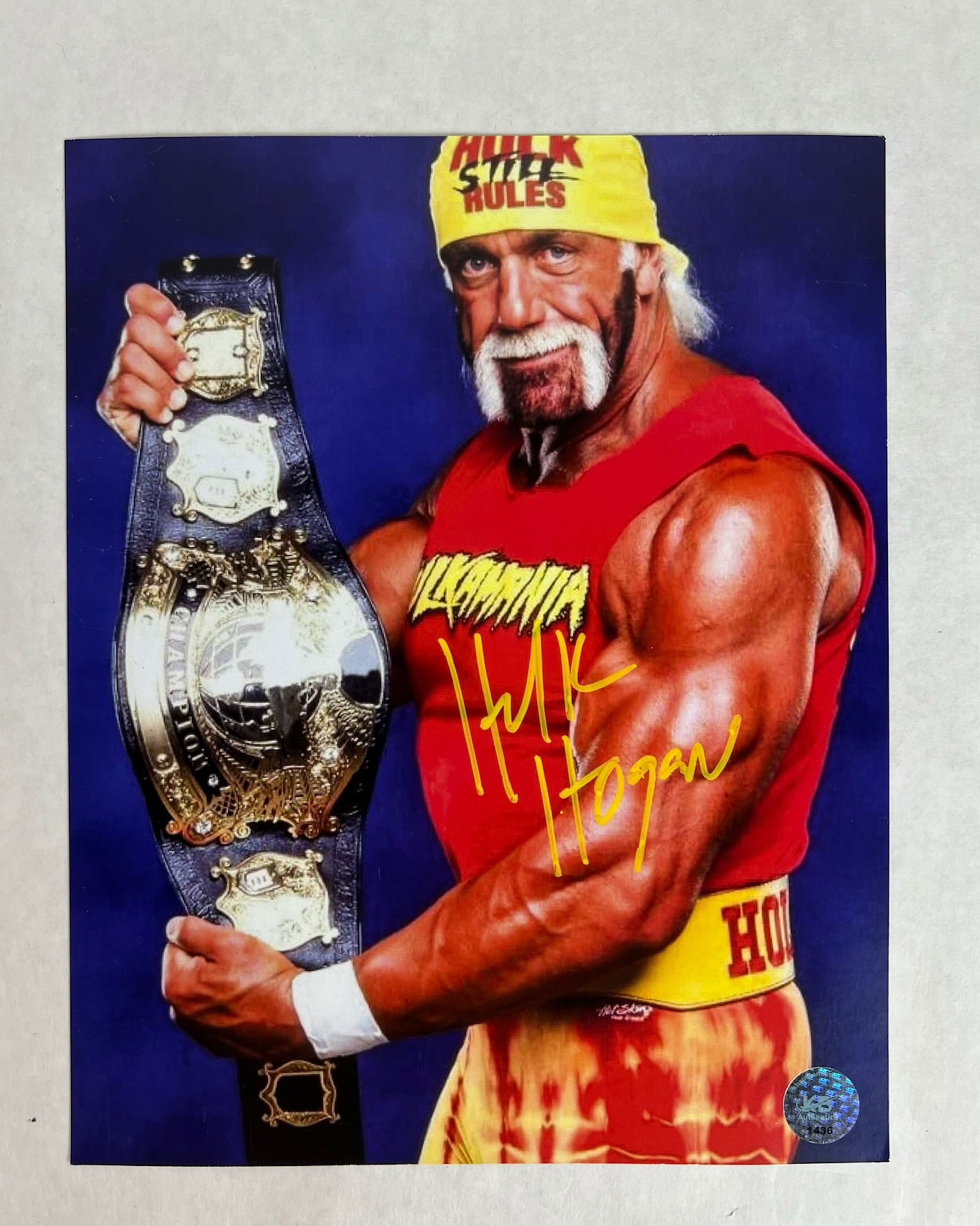 Hulk Hogan Signed Autographed Wrestling Photograph (1 of 2)