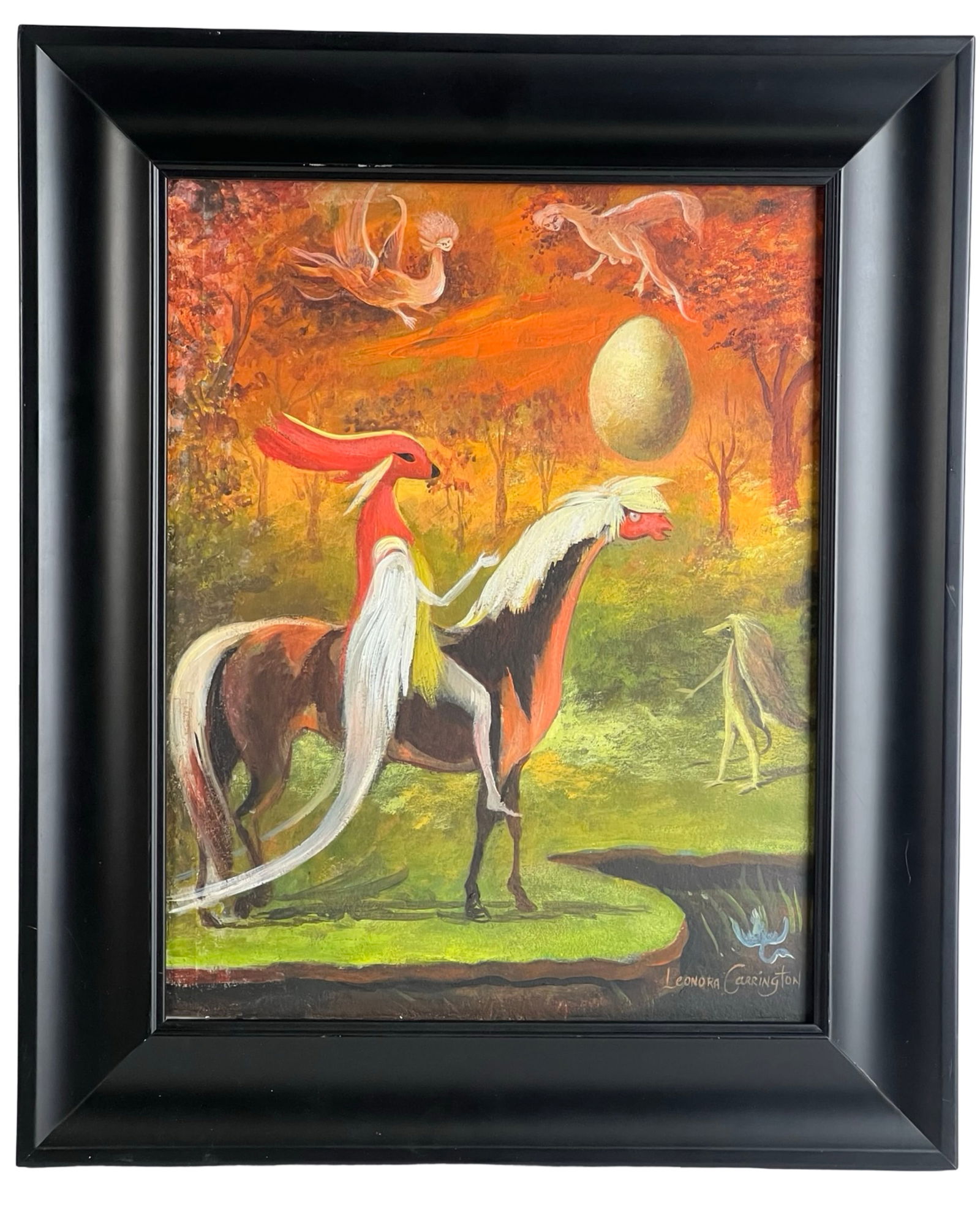 Leonora Carrington (attrib)- Surrealist Painting (1 of 4)