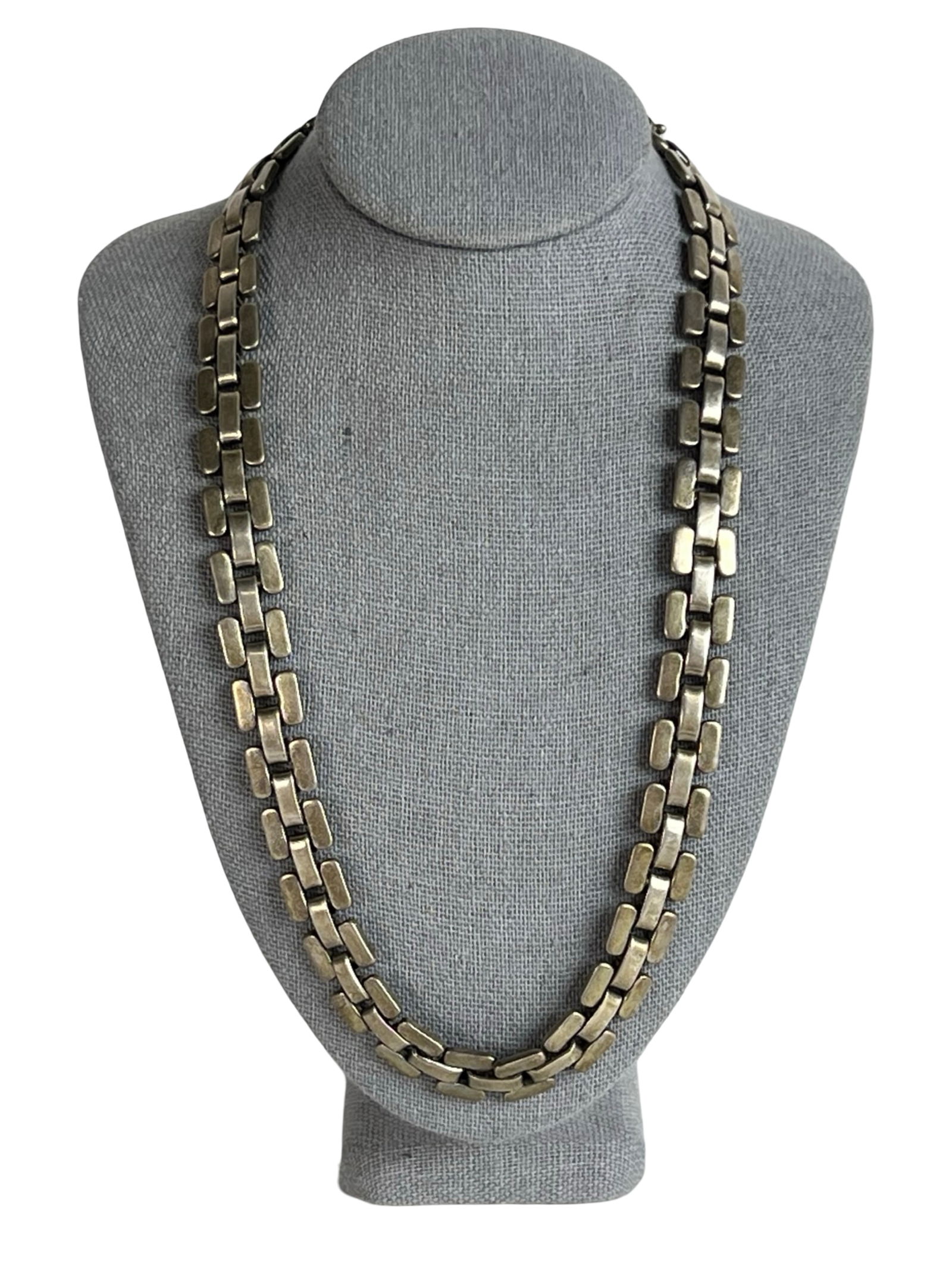 Massive Sterling Silver Link Necklace (1 of 3)