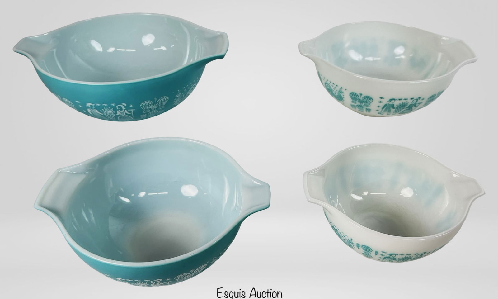 Vintage Pyrex Butterprint Cinderella Mixing Bowls (1 of 8)