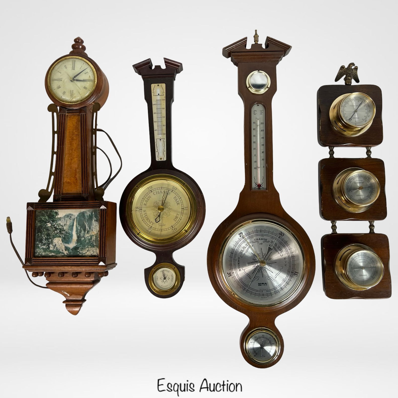 Antique & Vintage Wall Barometers & Clock (1 of 7)