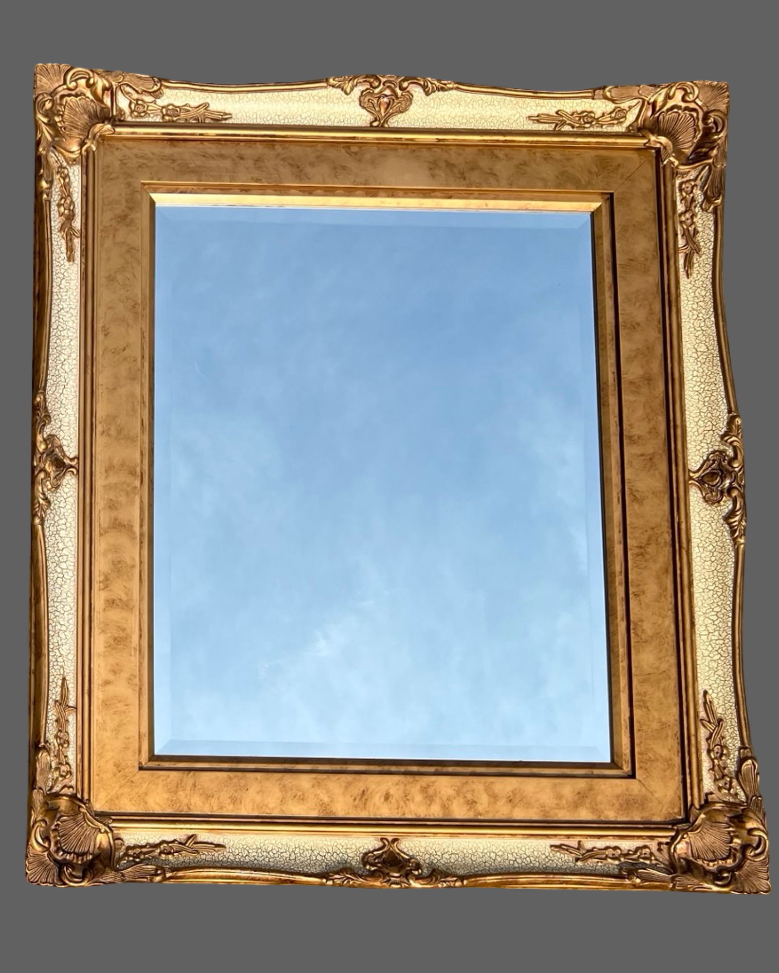 Hollywood Regency Giltwood Wall Mirror (1 of 4)
