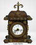 Antique Gustav Becker Wood and Brass Alarm Clock