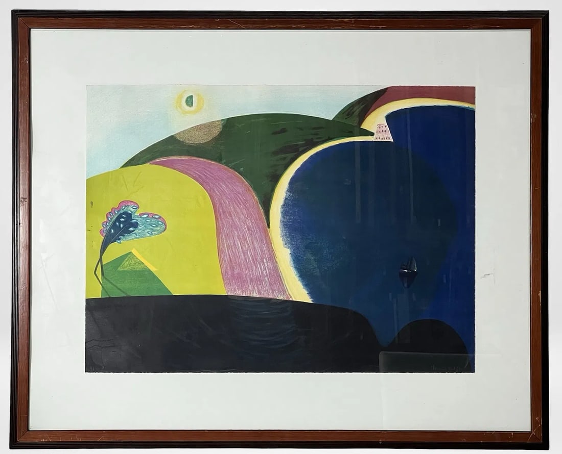 Thirza Kotzen Abstract Surreal Landscape Litho (1 of 1)