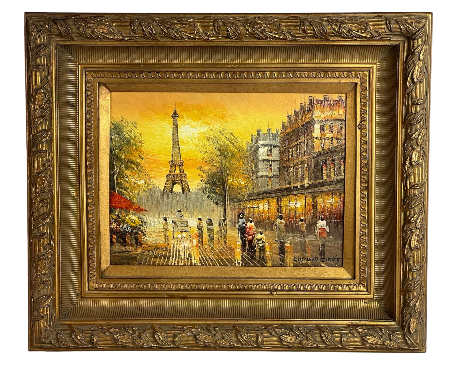 Edouard Cortes (manner) Parisian Street Painting (1 of 4)