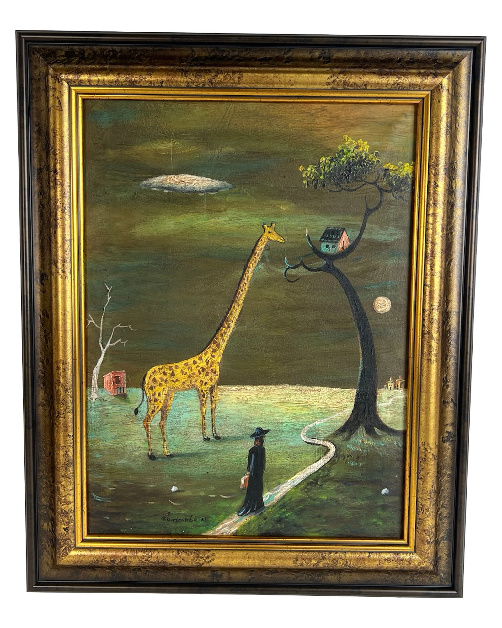 Gertrude Abercrombie (Attrib)- Surrealist Painting (1 of 3)