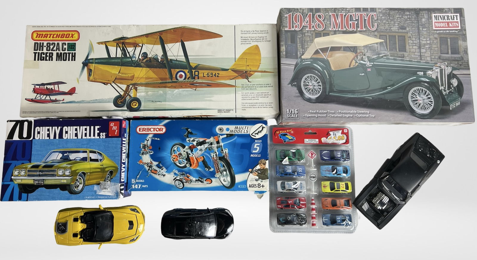 Vintage Model Kits and Die-Cast Toy Cars (1 of 3)