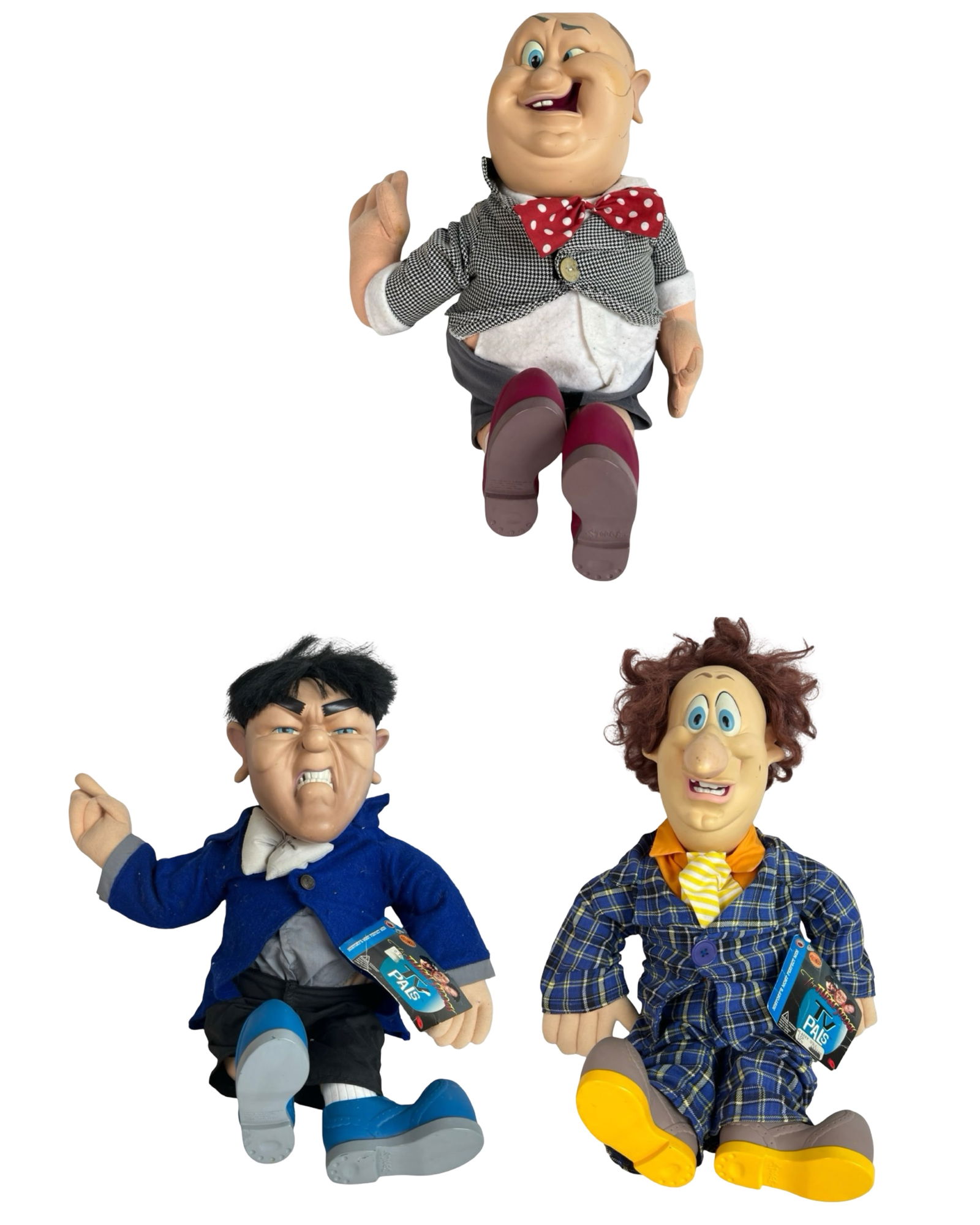 三ばか大将 The Three Stooges 人形 3体セット 高さ約52cm 三ばか大将 The Three Stooges 人形 3体セット 高さ約52cm