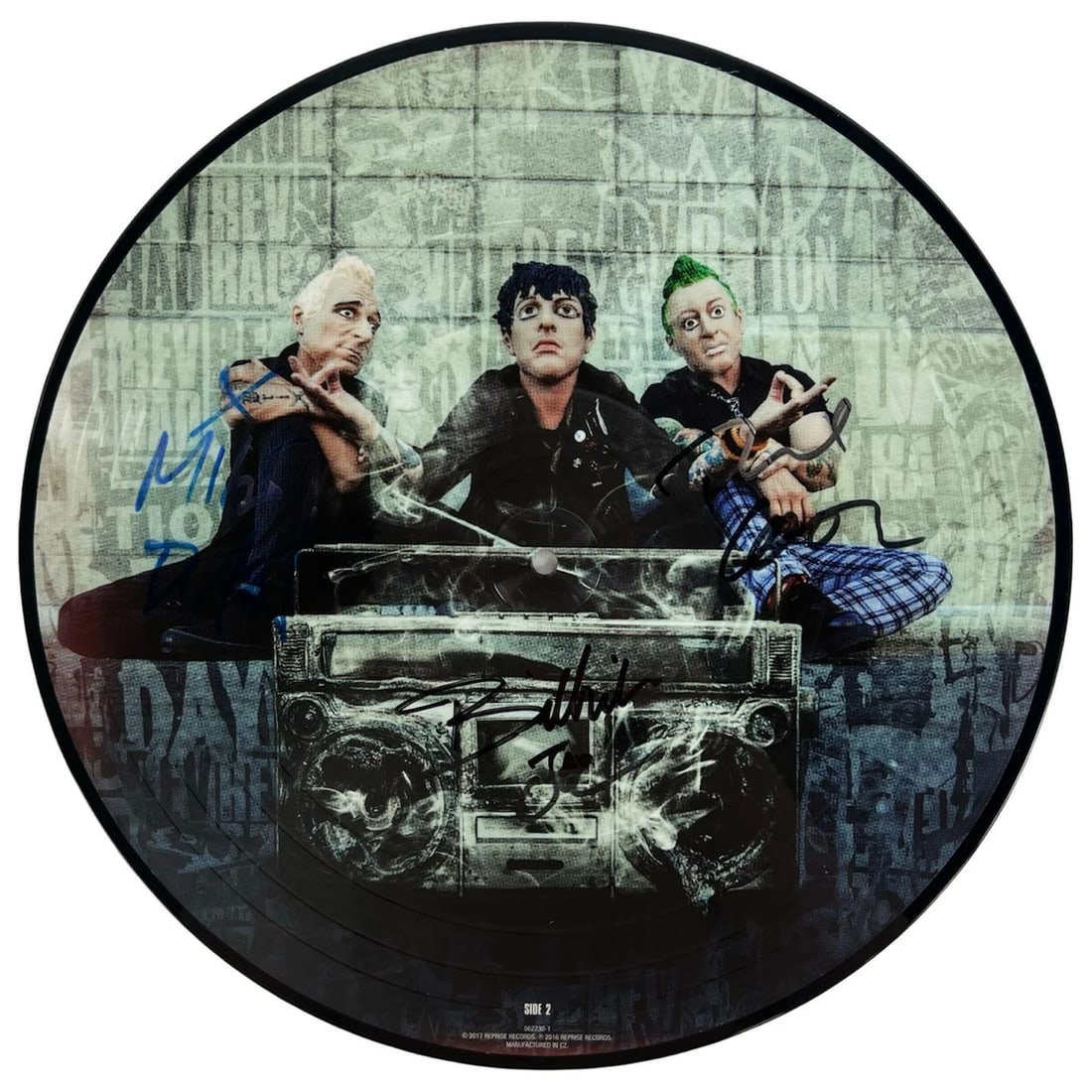 Green Day Band Signed Revolution Radio Picture LP (1 of 6)
