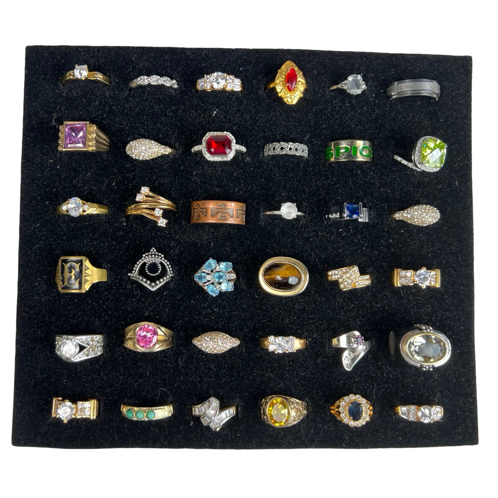 Elegance for Every Finger- Collection of Rings: Indulge in the allure of elegant adornments with this exquisite Collection of 36 Various Rings. From timeless classics to contemporary statements, this assortment caters to diverse tastes, offering a