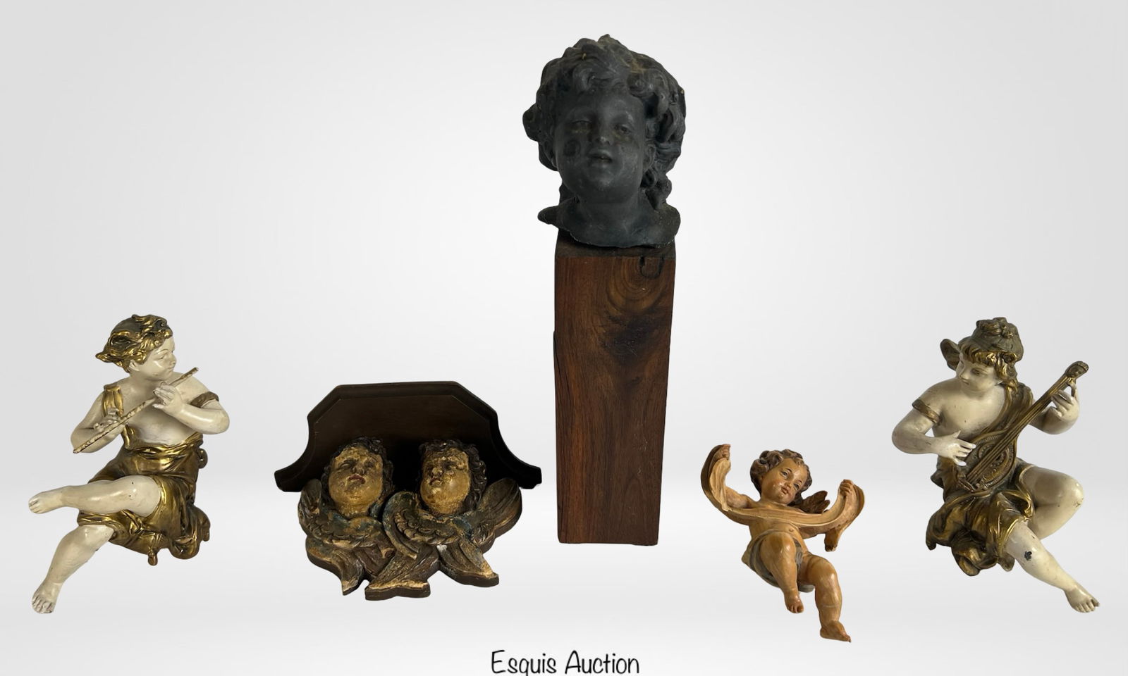 Antique Cherub and Putto Sculptures (1 of 6)