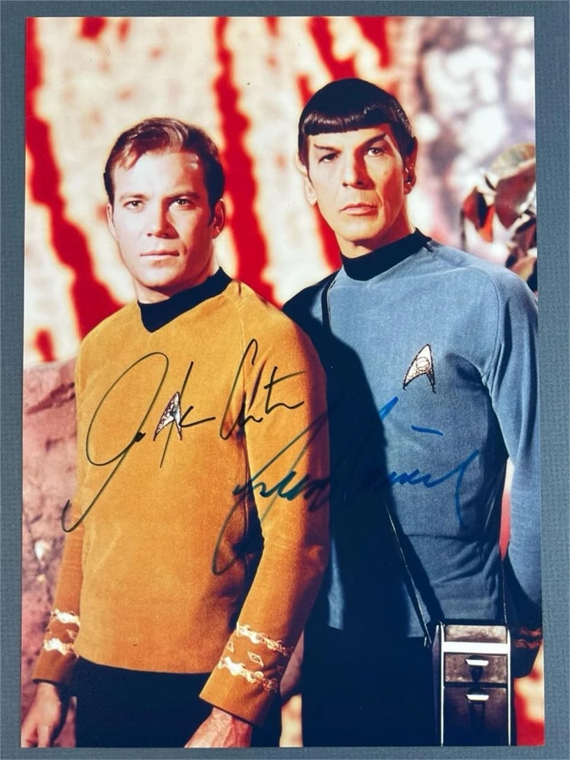 "Star Trek" Double Signed Photo- Shatner & (1 of 4)