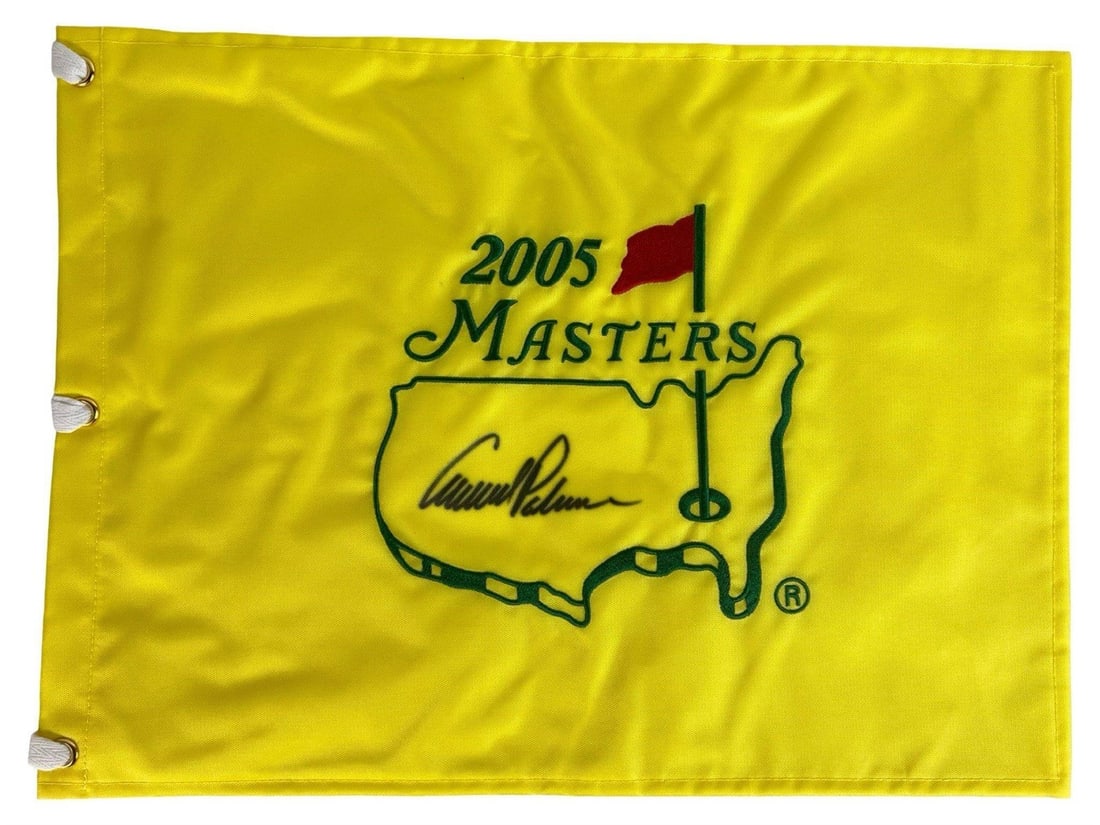 Arnold Palmer Signed 2005 Masters Golf Pin Flag (1 of 3)