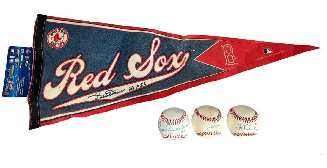 Autographed Baseballs and Pennant- Bobby Doerr (1 of 6)