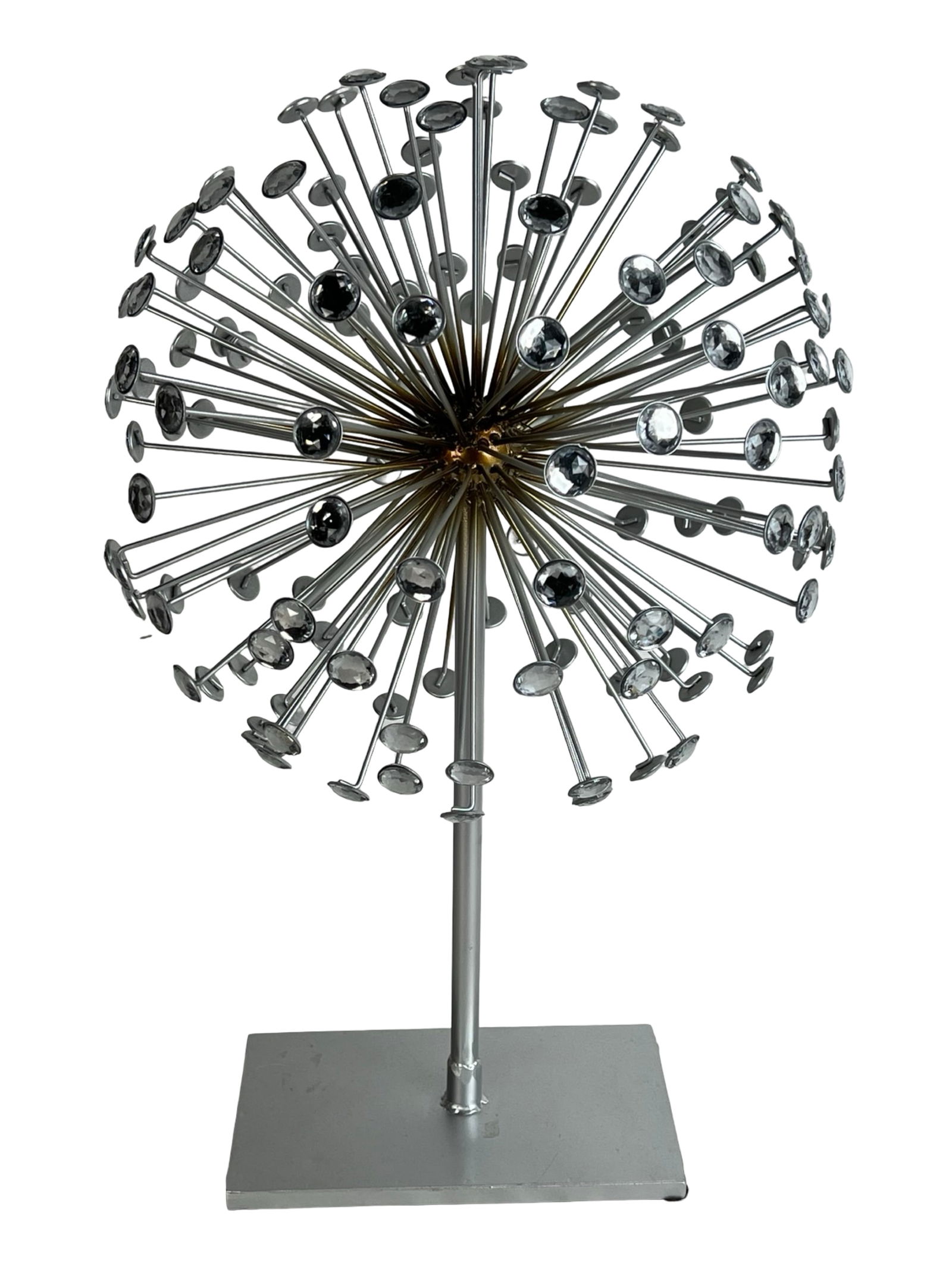 MCM Sputnik-Style Metal Burst Sculpture (1 of 2)