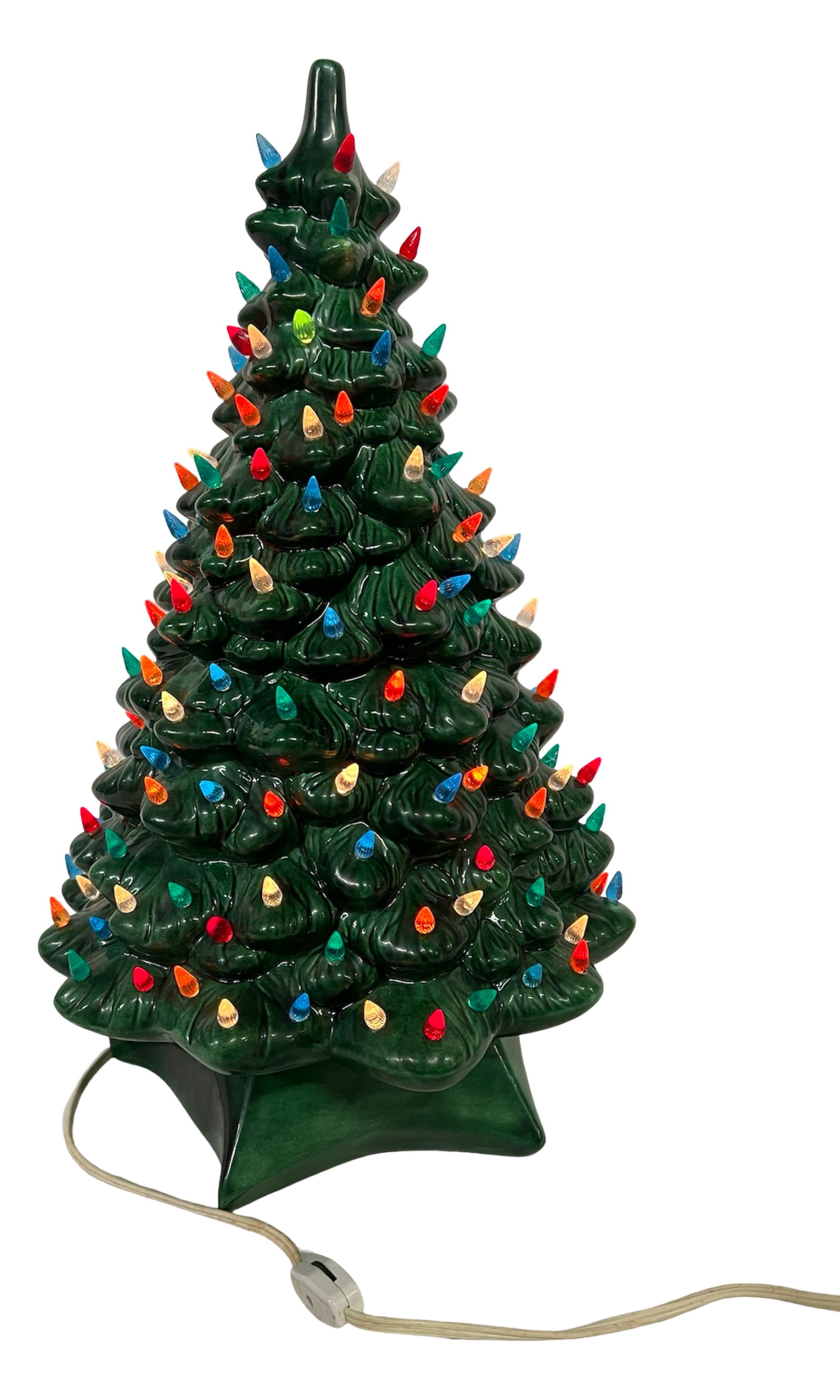 Vintage Ceramic Lighted Christmas Tree - 20" Tall (1 of 3)