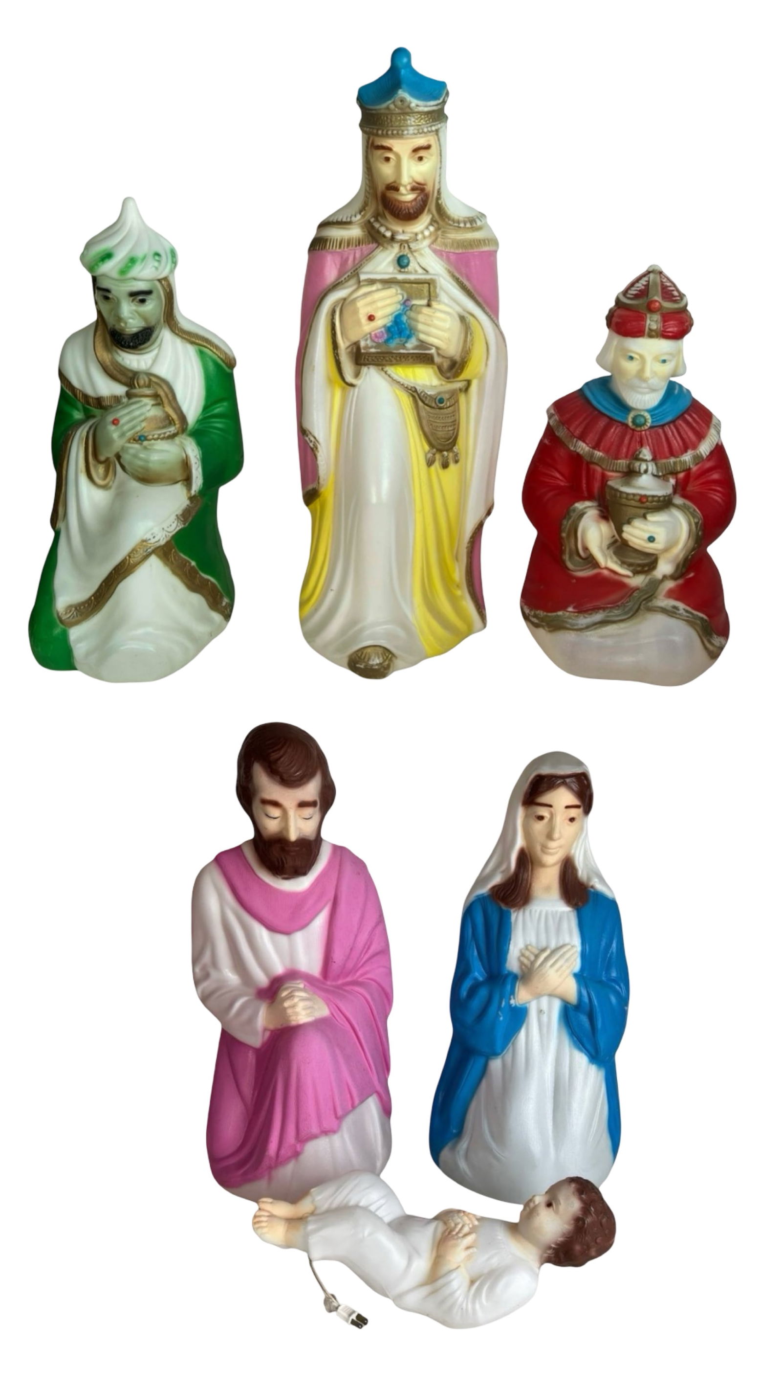 Vintage Empire Nativity Blow Mold Set- Holy Family (1 of 6)