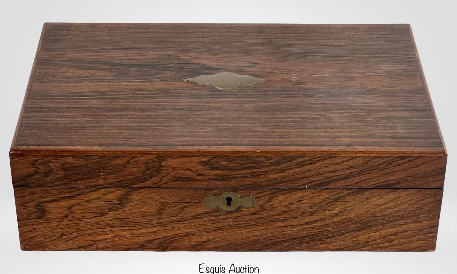 Antique Rosewood Travel Writing Lap Desk (1 of 6)