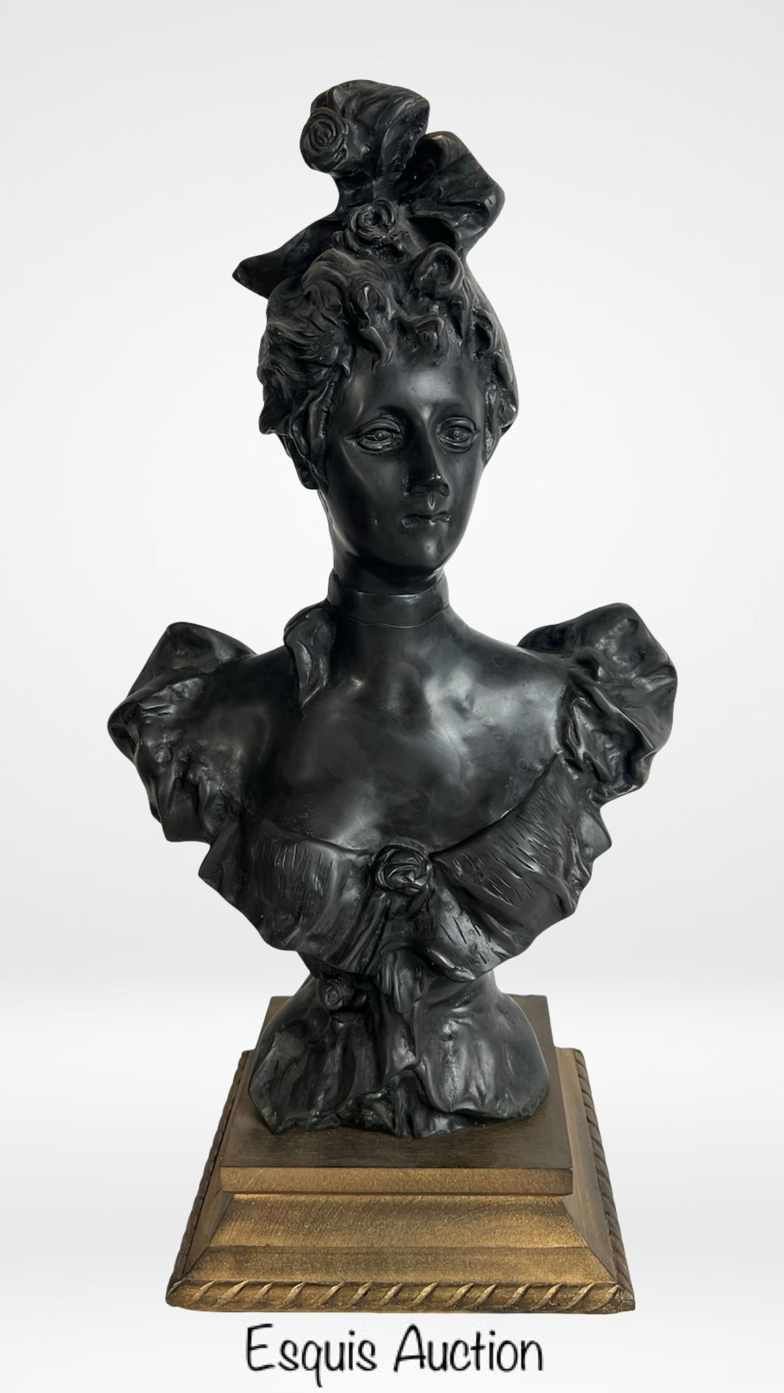 Large Bronze "Verna Bust" After Pedro Ramon Rigual (1 of 4)