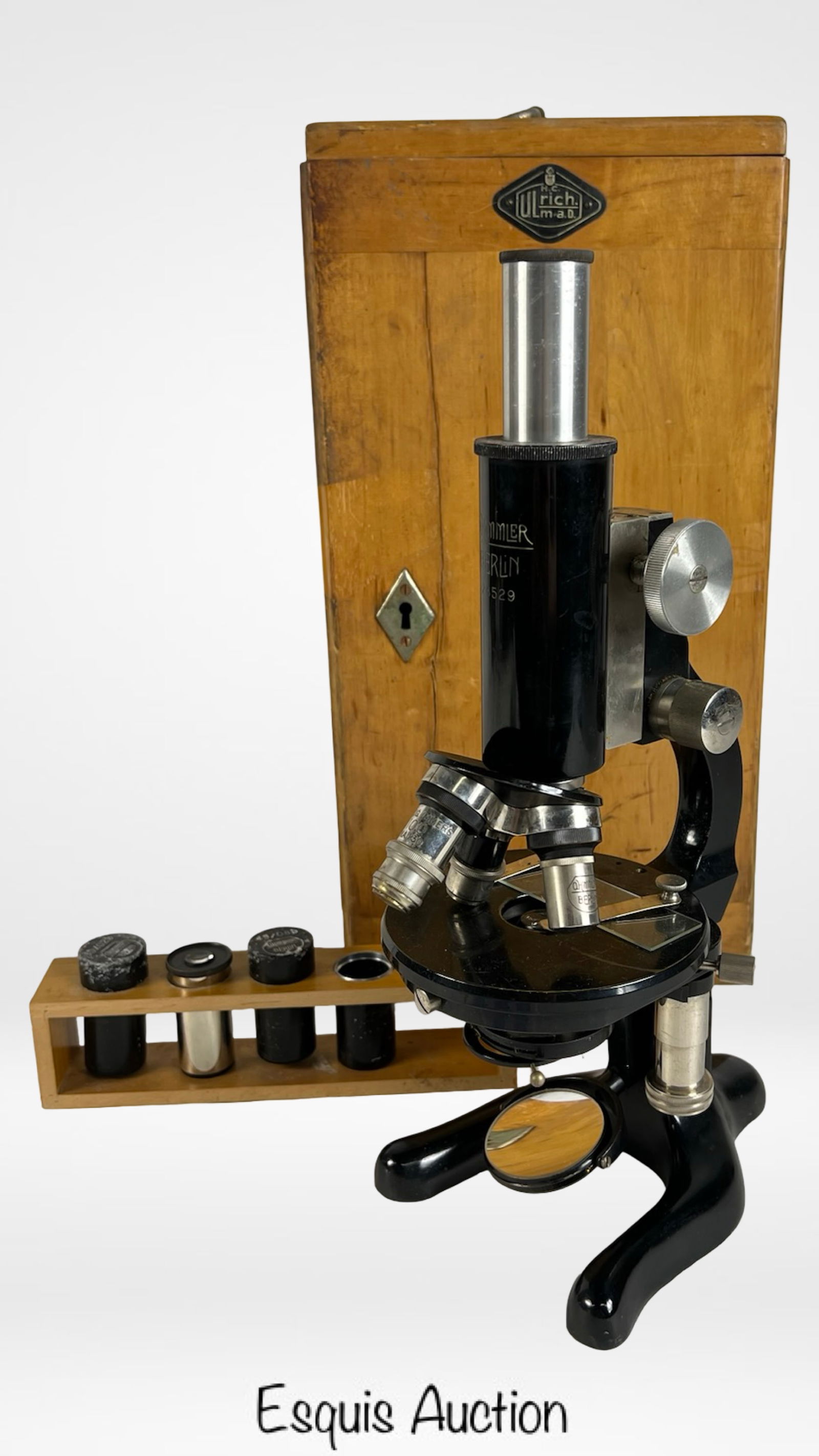 Antique Otto Himmler Berlin Monocular Microscope (1 of 6)