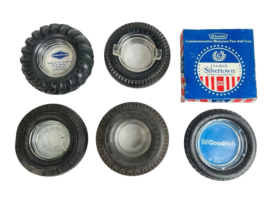 Tire Advertising Ashtrays- Goodyear, BF Goodrich, (1 of 4)
