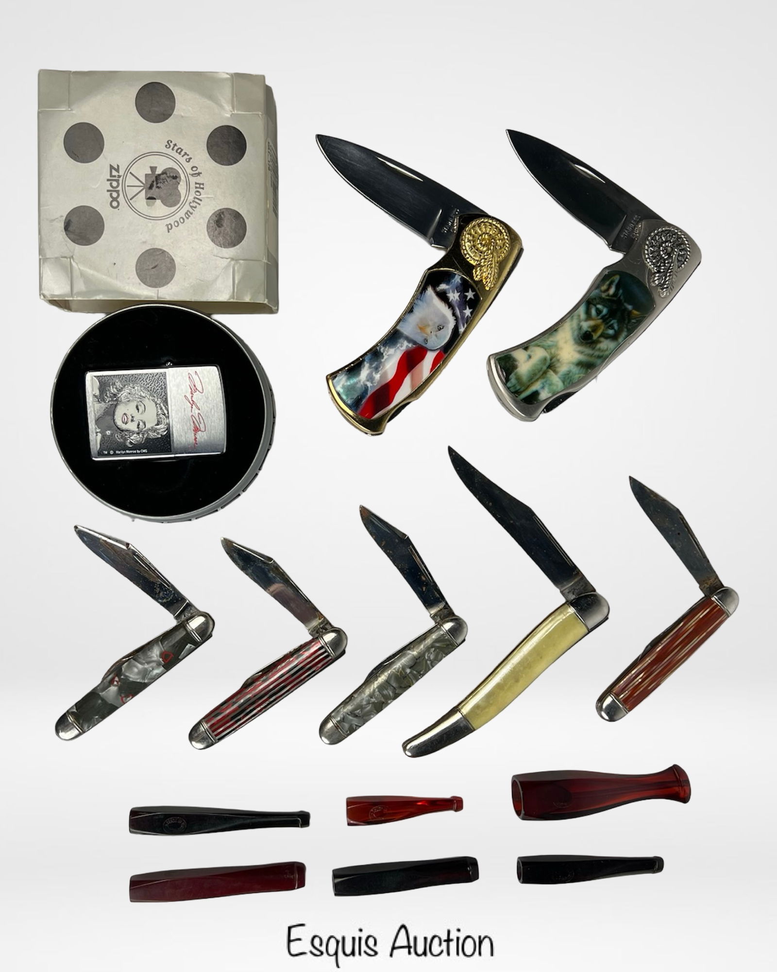 Pocket Knives, Cigarette Holders & Zippo Lighter (1 of 4)