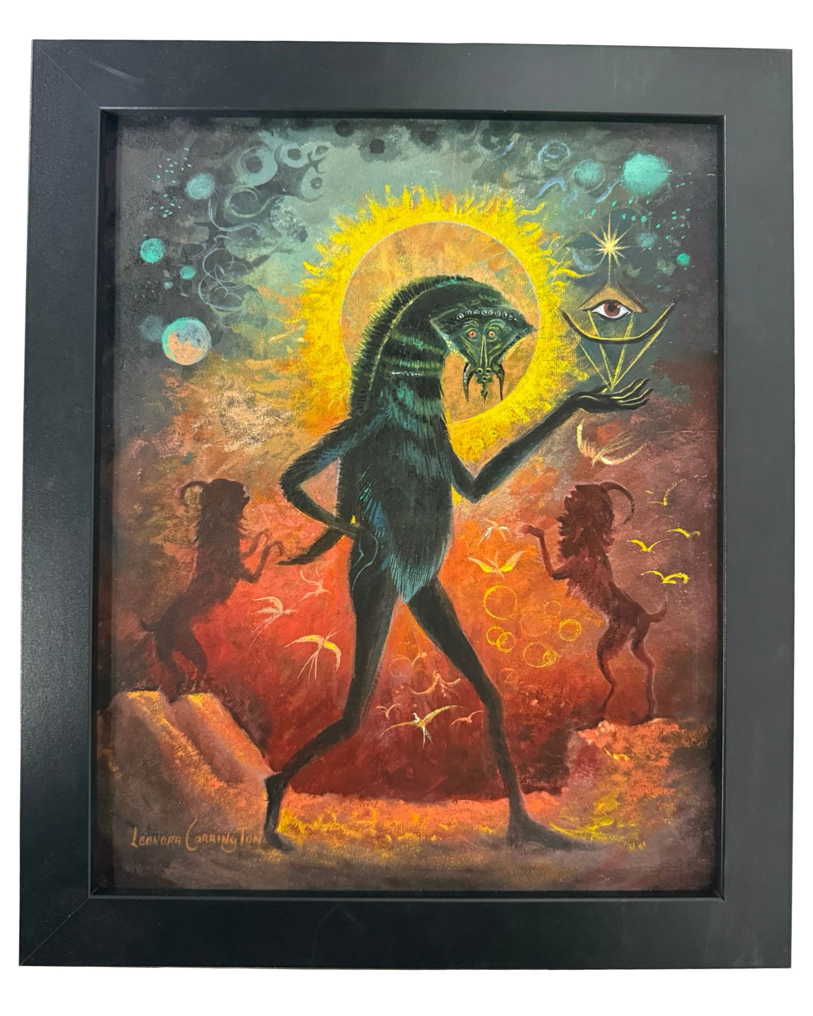 Leonora Carrington (attrib)- Surrealist Painting (1 of 5)