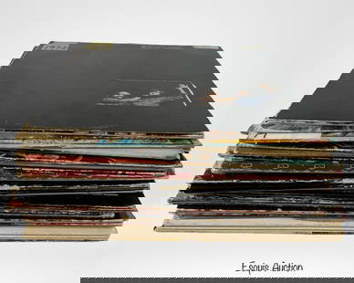 Lot of Vintage Vinyl Records - Rock, Jazz, Blues: Extensive and eclectic collection of over 30 vintage vinyl records spanning multiple genres including classic rock, jazz, blues, soul, folk, and country. This lot features standout albums such as Phot