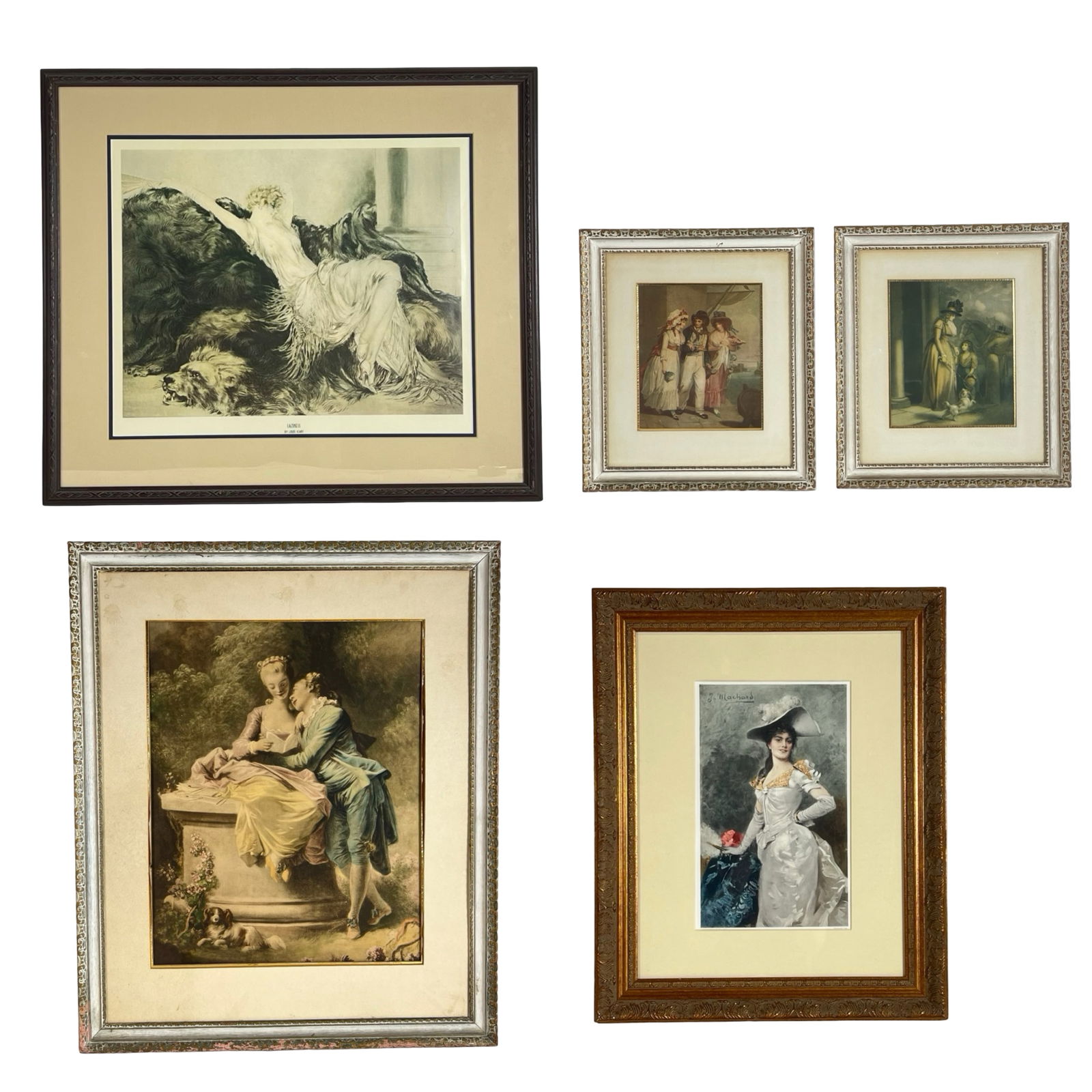 Group of Framed Classical & Romantic Art- Icart, F (1 of 8)