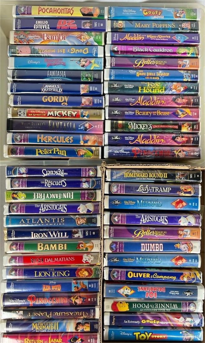 Large Collection of Disney VHS Tapes (1 of 4)
