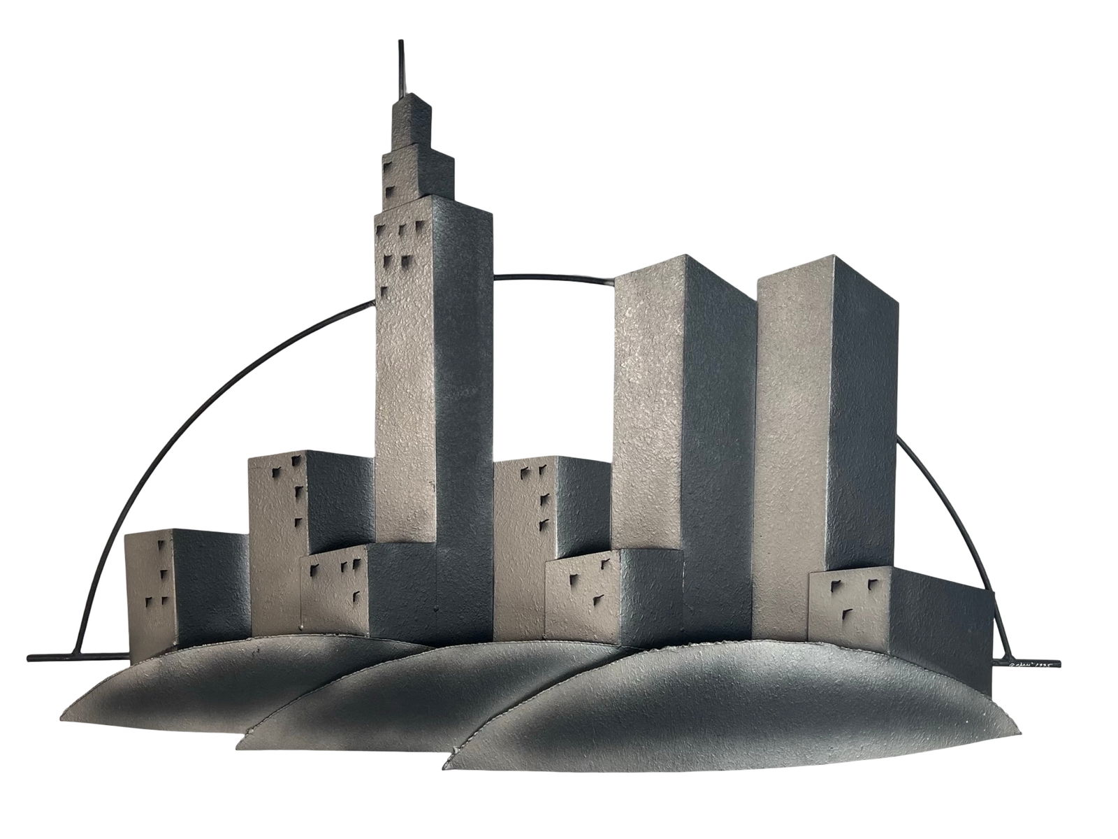 Curtis Jere NYC Skyline Metal Wall Sculpture (1 of 3)