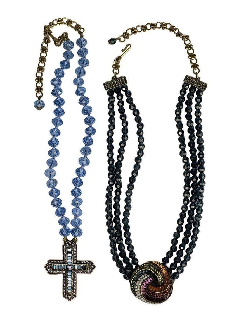 Heidi Daus Swarovski Crystal & Cross Necklaces (1 of 5)