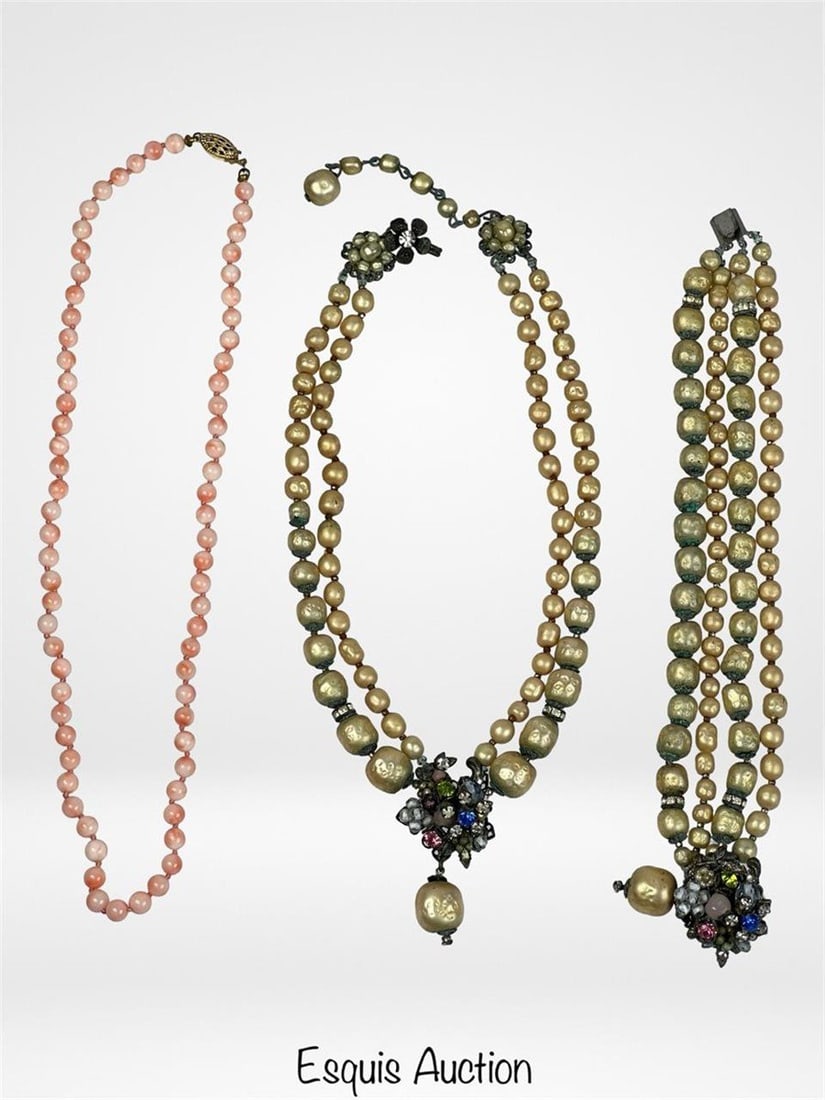 Angel Skin Coral Neckalce & Demario NY Jewelry (1 of 5)