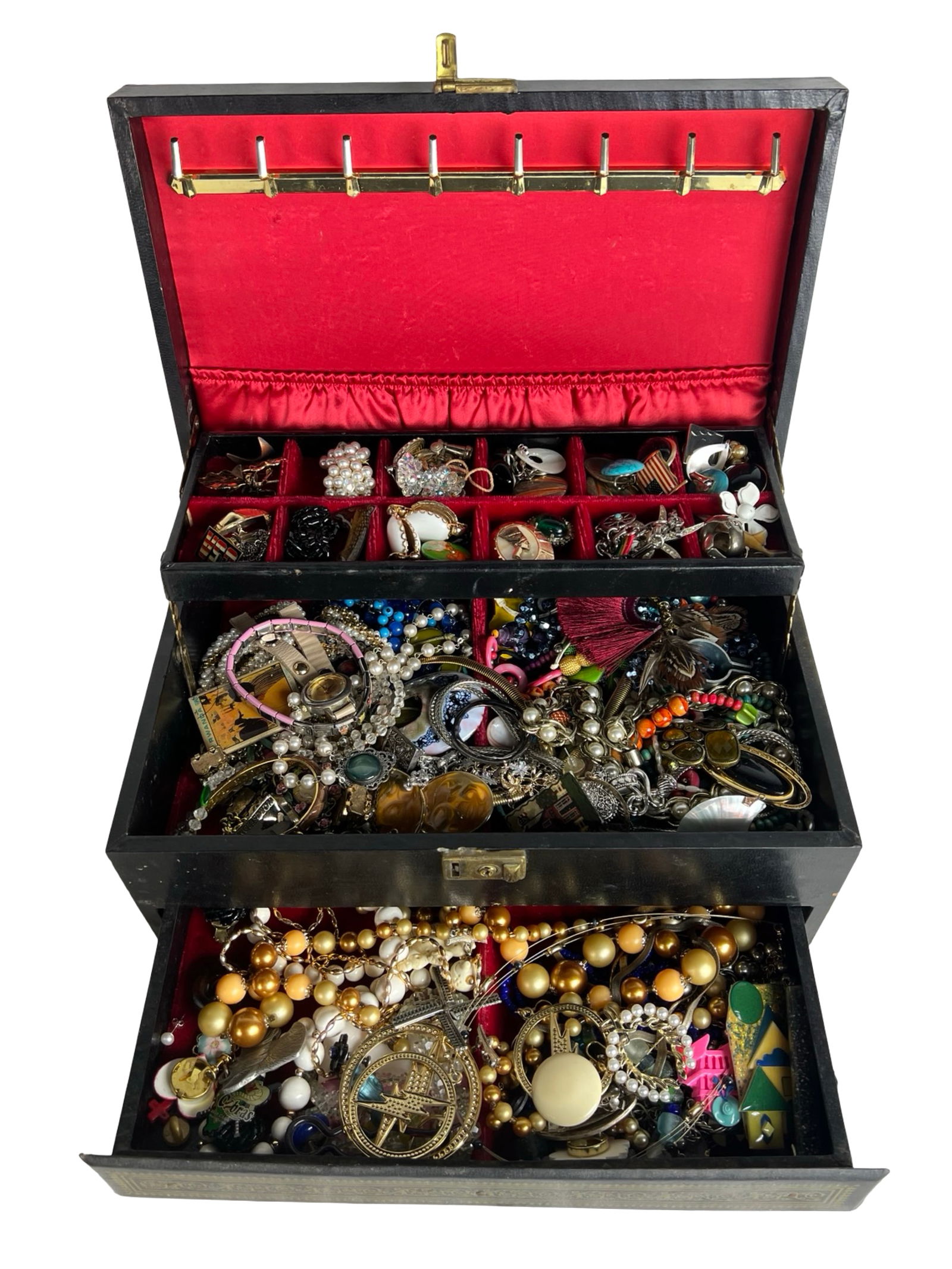 Large Jewelry Box Full of Unsearched Vintage Jewel (1 of 4)