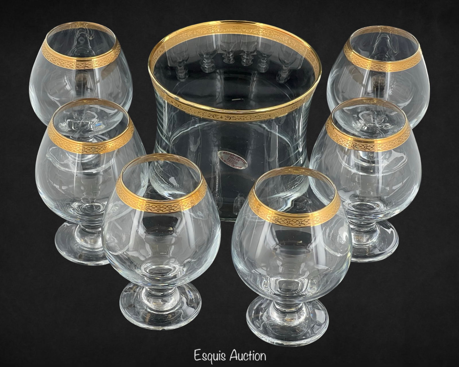 Pasabahce Cellini Brandy Snifters & Ice Bucket Set (1 of 5)
